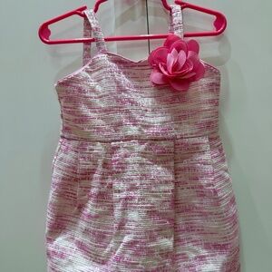 Janie and Jack Baby Girl Pink Stitch Boucle Dress